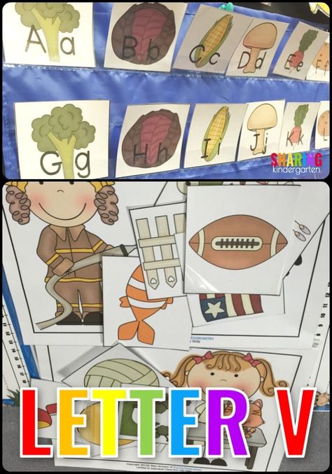 Alphabet Learning Activities, Letter V Crafts, Early Reading Activities, Shadow Activities, V Alphabet, Abc Phonics, Kindergarten Letters, Lights And Shadows, Alphabet Learning