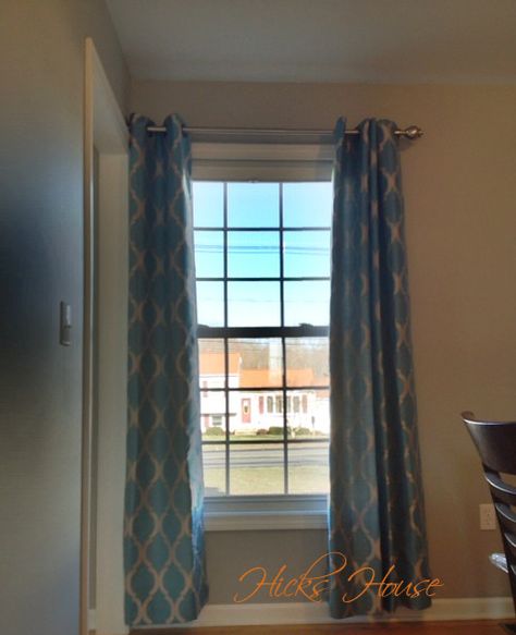 How to hang curtains when your window is against a side wall | Hicks House Hook Curtains Window Treatments, Curtains On Window Next To Wall, Window Close To Wall Curtains, Window Against Wall Curtains, Single Window Curtain Ideas Bedrooms, Hanging Curtains Short Ceiling, How To Hang Curtains On Corner Windows, How To Hang Curtains When Window Is Against Wall, Rules For Hanging Curtains