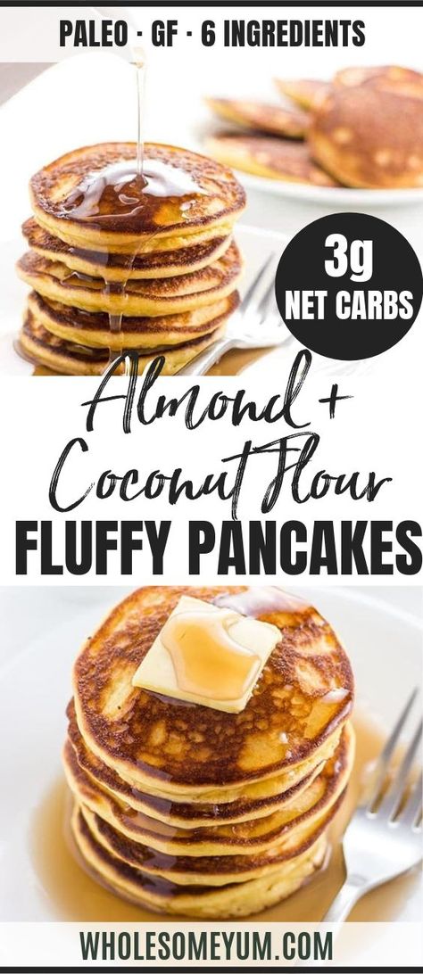 Recipe With Almond Flour, Low Carb Pancake Recipe, Desayuno Keto, Almond Flour Pancakes, Coconut Flour Pancakes, Low Carb Pancakes, Flour Pancakes, Keto Pancakes, Almond Flour Recipes