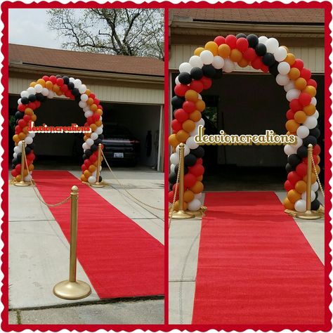 Red Carpet Balloon Arch, Balloon Arches, The Greatest Showman, Balloon Arch, Party Inspiration, Party Decoration, Red Carpet, Arch, Party Decorations