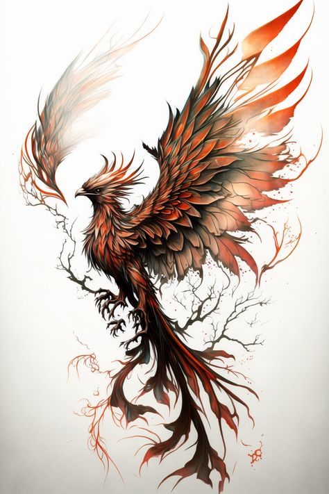 Rising Tattoo, Phoenix Tattoo Sleeve, Tato Phoenix, Japanese Phoenix Tattoo, Fenix Tattoo, Phoenix Drawing, Phoenix Tattoo Feminine, Phoenix Bird Tattoos, Tattoo Japanese