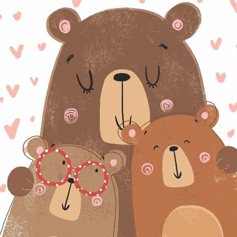 Angelika Scudamore on Instagram: “Working on some new greeting card designs ☺️ #love #bear #bearhugs #bears #cute #mummybear #bears #illustration #illustrate #kids #babybear…” Bears Illustration, Bears Cute, Invitation Card Birthday, Baby Magic, Advocate Art, City Illustration, Love Bear, Bear Hug, Baby Bear