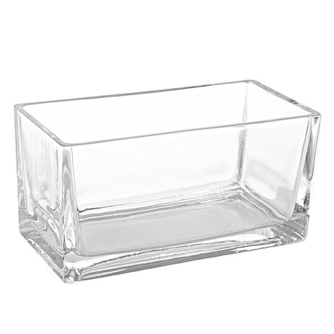 PRICES MAY VARY. Elegant and modern rectangular clear glass trough style vase planter Plant succulents, cacti, herbs or use as a terrarium for a fresh green atmosphere Perfect for presenting arrangements, floral displays, candles, lights or stones as centerpieces at a wedding or room accents Easy to display on desk, table, shelf, windowsill and counter top surfaces Approximate Dimensions: 7.8 L x 3.9 W x 3.9 H (in inches) This clear glass rectangular planter vase is a perfect decorative accent f Small Glass Square With White Flowers For Centerpieces, Simple Square Vase Centerpieces, Table Box Centerpiece Znervury Glass, Short Rectangle Vase, Small Flower Centerpieces In Square Glass Containers, Rectangular Glass Vase, Centerpieces For Weddings, Candles And Flowers, Shadow Box Shelves