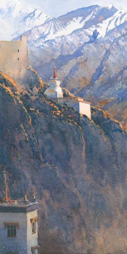 GALLERY 4 Leh Palace, Michael Reardon, Ladakh India, Leh Ladakh, Scenic Pictures, Watercolour Landscape, Carl Sagan, Watercolor Landscape Paintings, Leh