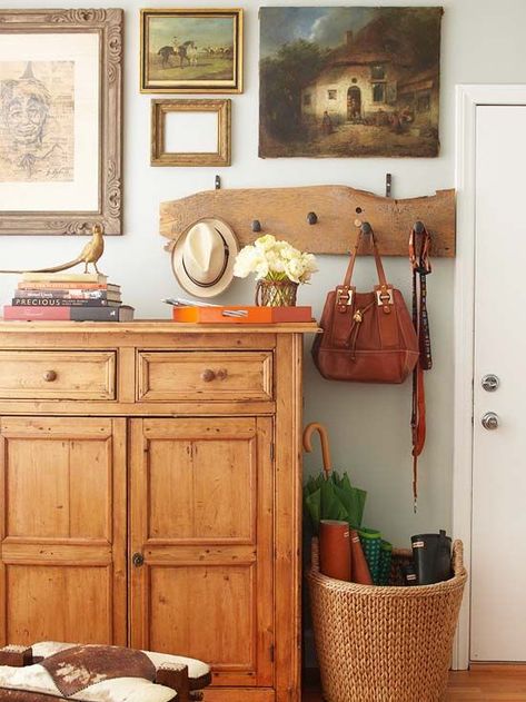 <3 this pine cupboard Small Entryways, Entry Tables, Small Entryway, Stylish Living Room, Entry Table, Style At Home, Better Homes And Gardens, Shoe Rack, The Wall