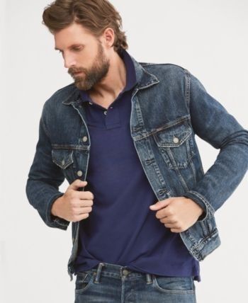 Green Denim Jacket Outfits Men, Polo Shirt Outfits, Denim Jacket Outfit, Outfits Hombre, Denim Jacket Men, Polo Ralph Lauren Mens, Ralph Lauren Men, Dresses With Leggings, Jacket Outfits