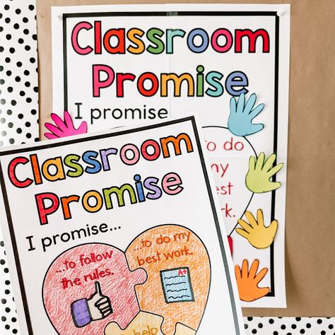 Rules Lesson Plan Preschool, Class Rules Anchor Chart 1st Grade, Class Rules First Grade, Our Class Promise Anchor Chart, Printable Anchor Charts, First Grade Classroom Rules, Classroom Rules For Grade 1, Class Promise Anchor Chart, Class Rules Anchor Chart