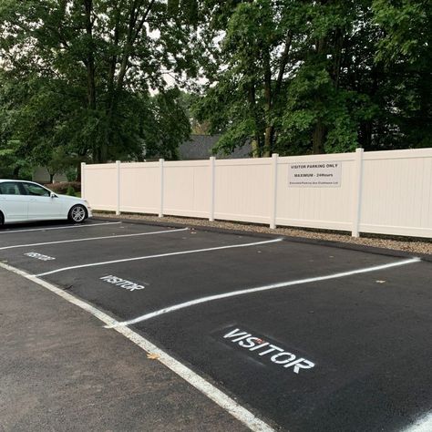 Take a look at this great stenciling work sent to us by a customer! They used the "Visitor" stencil to cleanly and neatly label their parking spaces. With stenciling, jobs like this are easy to #DIY Do you have any projects you've done with our stencils? Share it with us and you could win a gift coupon! #stenciling #stencilease #DIYprojects Lynn Painter Aesthetic, Aesthetic Parking Lot, Painter Aesthetic, Lynn Painter, Better Than The Movies, Gift Coupon, Clean Aesthetic, Parking Space, Stenciling