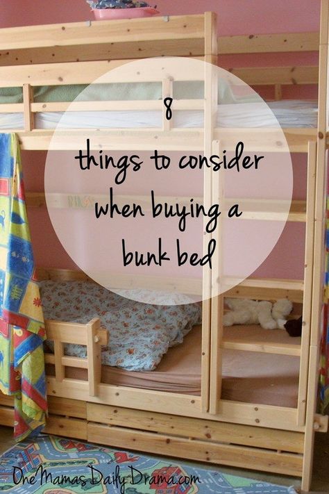 8 things to consider when buying a bunk bed | One Mama's Daily Drama --- Are you thinking about buying a bunk bed for your kids? This list will help you keep the important stuff in mind while planning. Bunk Bed Lighting Ideas, Boys Bunk Beds Room Ideas, Boys Room With Bunk Beds, Bunk Bed Lighting, Bunk Beds Room Ideas, Painted Bunk Beds, Bunk Bed Organization, Bunk Bed Lights, Bunk Bed Sheets