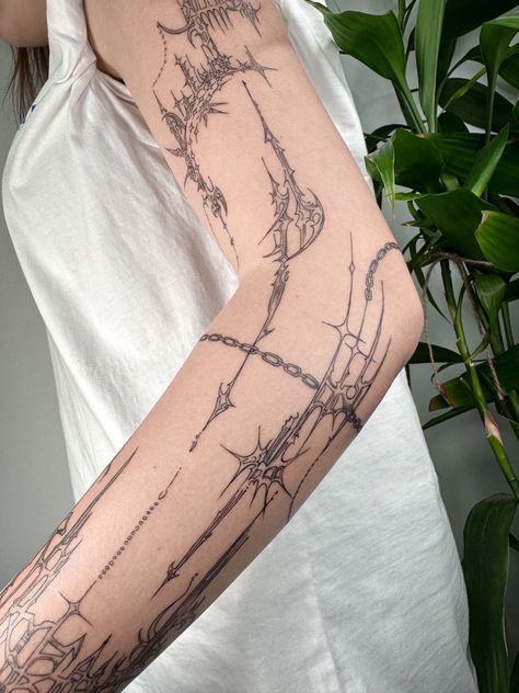 Cybersigilism Tattoo, Sketch Style Tattoos, Sigil Tattoo, Pretty Hand Tattoos, Wicked Tattoos, Clever Tattoos, Sketch Tattoo Design, Makeup Tattoos, Dream Tattoos