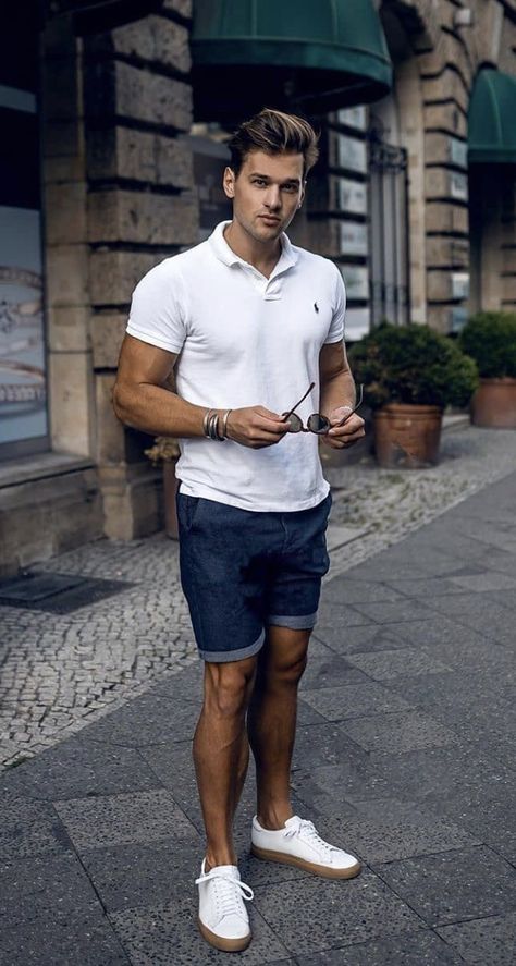 Boat Outfits For Men, Mens Clothing Styles Casual Outfits For Men Winter, 2023 Mens Fashion Trends Summer, Mens Clothing Styles 2023 Summer, Mens Summer Fashion 2023 Casual, Men’s Outfits Summer, Chino Shorts Mens Outfit, Mens Summer Fashion 2023, Mens Polo Shirt Outfit Summer