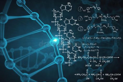 Medicine and chemistry. Abstract background with blue dna molecule and chemical #Sponsored , #Affiliate, #Ad, #chemistry, #background, #molecule, #Abstract Chemistry Background, Dna Molecule, Chemical Formula, Stem Science, 3d Rendering, Blue Abstract, Book Cover Design, Abstract Background, Abstract Backgrounds