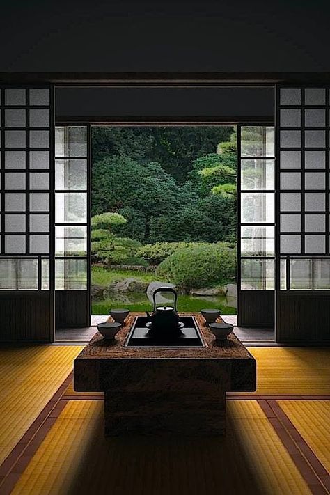 How To Add Japanese Style To Your Home - Decoholic Apartemen Studio, Japanese Tea House, Japanese Style House, Japanese Interiors, Japanese Room, Japanese Interior Design, Japanese Decor, Japanese Interior, घर की सजावट