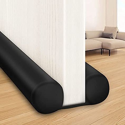 MAXTID Large Door Draft Stopper 36 Inch Under Door Draft Noise Blocker Black Gap Stoppers Entry Door Draft Guard for Bottom of Doors Adjustable Twin Door Draft Door Draft Blocker, Window Draft, Door Sweeps, Draft Blocker, Door Draft Stopper, Door Draught Stopper, Door Sweep, Large Door, Door Draft