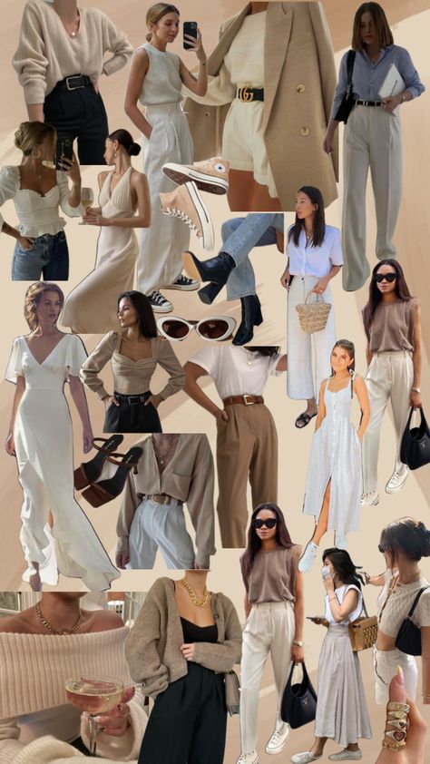 Old Money Aesthetic Women Casual, Layer Outfits Spring, Neutral Old Money Outfits, Movie Date With Friends Outfit, Old Money Jean Shorts Outfit, Italy Outfit Inspo Fall, Neutral Elegant Outfit, Old Money Style Women Classy Summer, Old Money Style Women Outfits