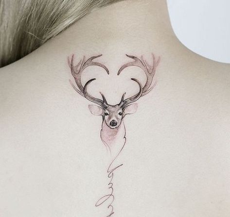 Most Creative Tiny Animal Tattoo Designs For Men And Women Tiny Animal Tattoo, Tattoo Designs, dog cat bird and ribbit Hirsch Tattoo Frau, Buck Tattoo, Antler Tattoos, Deer Head Tattoo, Elk Tattoo, Antler Tattoo, Deer Tattoo Designs, Stag Tattoo, Country Tattoos