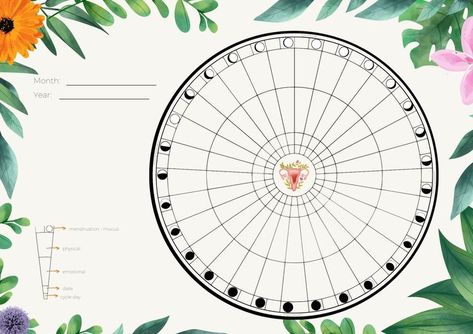 Moondala Chart Printable A4, Moondala Menstrual Chart, Mandala Lunar Menstrual Cycle Chart, Monthly Self Care, Cycle Chart, Lunar Phases, Lower Back Pain Exercises, Moon Cycle, Lunar Phase, Moon Cycles, Back Pain Exercises