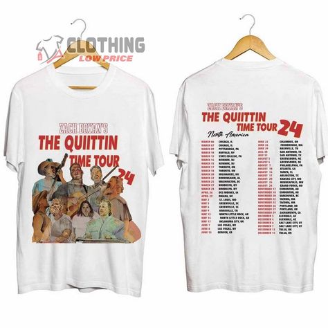 Zach Bryan North America Tour 2024 Merch, The Quittin Time 2024 Shirt, Zach Bryan Country Concert Tee, Zach Bryan Tour 2024 Song List T-Shirt Check more at https://clothinglowprice.com/product/zach-bryan-north-america-tour-2024-merch-the-quittin-time-2024-shirt-zach-bryan-country-concert-tee-zach-bryan-tour-2024-song-list-t-shirt/ Zach Bryan Merch, Unisex Shirt Design, Shirt Designs For Men, Zach Bryan, Country Music Singers, Cowboys Shirt, Country Concerts, Country Concert, Song List