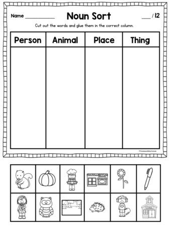 These noun activities for first grade will keep your students engaged with games, pocket chart sorting activities, noun anchor charts and more. Nouns Activity For First Grade, Nouns Kindergarten Activities, 1st Grade Noun Worksheet, Noun Games 1st Grade, Kindergarten Noun Activities, Sorting Nouns Worksheet, Noun Activities For Kindergarten, Nouns Activities For First Grade, Noun Sorting Worksheet