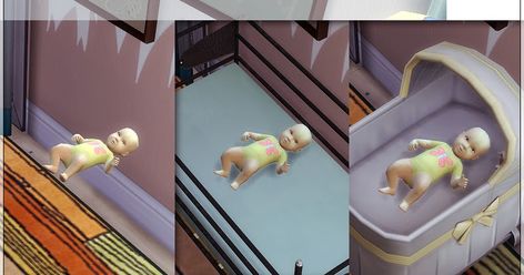 Replacement crib. Download for Sims 4 Sims 4 Invisible Crib, Sims 4 Newborn Crib, Cc Sims, Maxis Match, Custom Content, Baby Cribs, Sims Cc, Baby Bed, The Sims