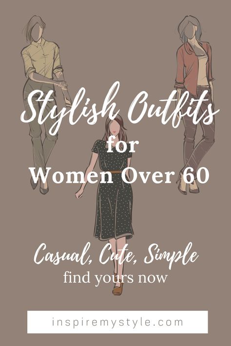 Simple and fun, these outfit suggestions are for women over 60. Find lots of shopping resources and helpful tools for you to gain confidence and understand your personal style. #womenover60 #outfits #clothes #fashion #cute #simple #confidence #style #midlifeinspirations Over 60 Fashion Classy, 70 Year Old Women Fashion, Fashion For Women Over 60 Outfits, Clothes For Women Over 60, Dressing Over 60, 70 Year Old Women, Stylish Outfits For Women, 60 Outfits, 60 Year Old Woman