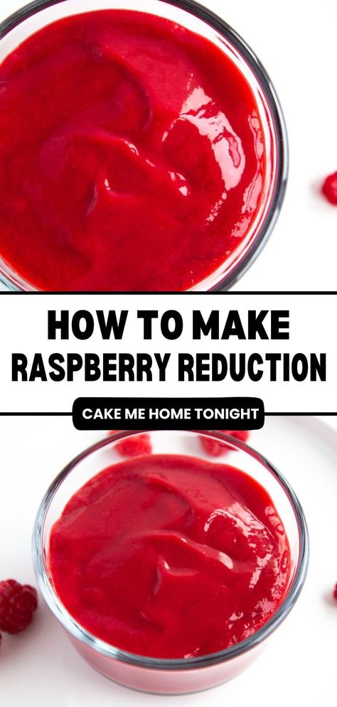 Learn how to make a simple raspberry reduction to use in raspberry desserts. Raspberry Reduction Sauce, Raspberry Italian Meringue Buttercream, Raspberry Filling For Cake, Raspberry Reduction, Fresh Raspberry Recipes, Raspberry Cake Filling, Raspberry Curd, Raspberry Tiramisu, Buttercream Recipes