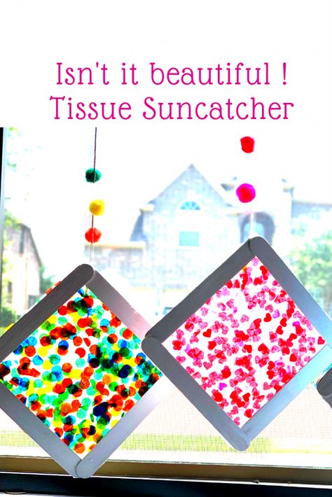 Popsicle Stick Suncatcher, Smarty Pie, Dollar Tree Crafts For Kids, Paper Suncatchers, Melted Bead Suncatcher, Tree Craft Ideas, Summer Arts And Crafts, Suncatcher Diy, Diy Crayons