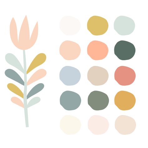 Nature Nursery Color Palette, Fun Muted Color Palette, Pastel Boho Color Palette, Boho Procreate Color Palette, Boho Rainbow Color Scheme, Boho Rainbow Colour Palette, Boho Chic Color Scheme, Gender Neutral Pastel Color Palette, Boho Classroom Color Scheme