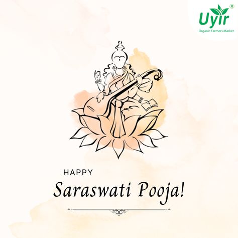 May Goddess Saraswathi burn the darkness of Evil with the Glow of Knowledge! 🔆 உயிர் வாடிக்கையாளர்கள் அனைவருக்கும் இனிய சரஸ்வதி பூஜை நல்வாழ்த்துக்கள்! 📖 ♠️ #saraswathipuja #saraswathipooja #pooja #goddesssarawathi #saraswathi #goddessofeducation #education #hindugoddess #goddess #uyirorganicfarmersmarket Saraswathi Pooja Poster, Saraswathi Pooja, Crab Tattoo, Creative Posters, The Glow, The Darkness, Image Hd, Social Media Post, Crab