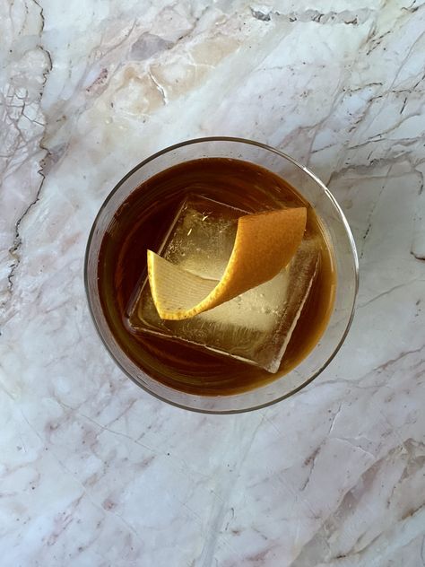 Southside Sips: Blutstein's Brown Butter Old-Fashioned - Southforker Brown Butter Cocktail, Butter Cocktail, Diplomatico Rum, Bourbon Maple Syrup, Cocktail Ingredients, Dark Rum, Cocktail Menu, Cheese Cloth, Classic Cocktails