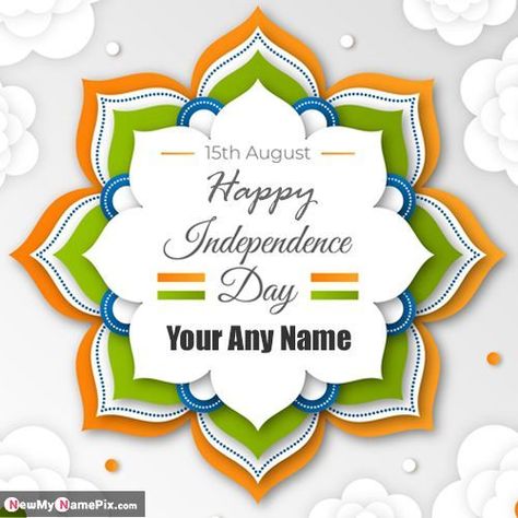 15th August Celebration Indian Design Flag Pictures With Your Name Write Create Card, Photo Maker Tools Online Customized Name Text Generator Option Free Download, 2021 Latest Best Wishing Name WhatsApp Status Send Happy Independence Day Wallpaper Download. Happy Independence Day Wallpaper, Happy Independence Day Photos, Flag Pictures, Independence Day Pictures, Birthday Cake Write Name, Independence Day Wallpaper, Independence Day Greeting Cards, Independence Day Drawing, Happy Independence Day Images