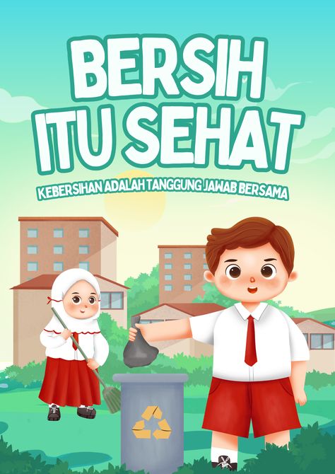 Jaga kebersihan lingkungan kita dengan Poster Ajakan Menjaga Kebersihan Ilustratif Hijau! Desain yang segar dan menginspirasi, sempurna untuk memotivasi semua orang menjaga kebersihan dengan cara yang menyenangkan. 🌿🧼 Ayo bersama-sama ciptakan lingkungan yang bersih dan sehat! Poster Tentang Kebersihan, Slogan Kebersihan, Go Green Posters, Poster Slogan, Jaga Kebersihan, School Brochure, Tanaman Pot, Education Poster Design, 17 Agustus