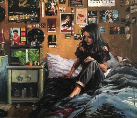 Vincent Giarrano, Art Alevel, Interior Bedroom, Art Interior, Gcse Art, A Level Art, Ap Art, Romantic Art, Slice Of Life