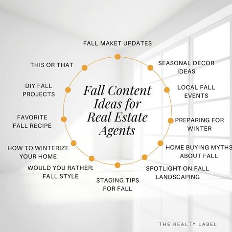 Embrace the season! Here are some creative fall content ideas to elevate your real estate game. From home maintenance tips to local event highlights, keep your audience engaged and thinking of you as the knowledgeable, go-to real estate agent Content Ideas For Real Estate, Home Maintenance Tips, Real Estate Training, Content Marketing Tools, Real Estate Agent Marketing, Real Estate Tips, Content Ideas, Real Estate Agents, Winter House