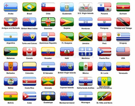 American flags of countries. Flags of the Americas, Latin flags, set of flags, v , #AFFILIATE, #Flags, #Americas, #Latin, #American, #flags #ad Latin American Flags, Flags Illustration, World Flags, Fun Music, Flag Country, American Flags, Flags Of The World, Great Food, West Indies