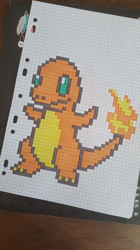 Pixel Drawing Pokemon, Pixel Art Difficile, Big Pixel Art, Pokemon Pixel Art, Square Drawing, Pixel Art Pokemon, Graph Paper Drawings, Easy Pixel Art, Pixel Drawing