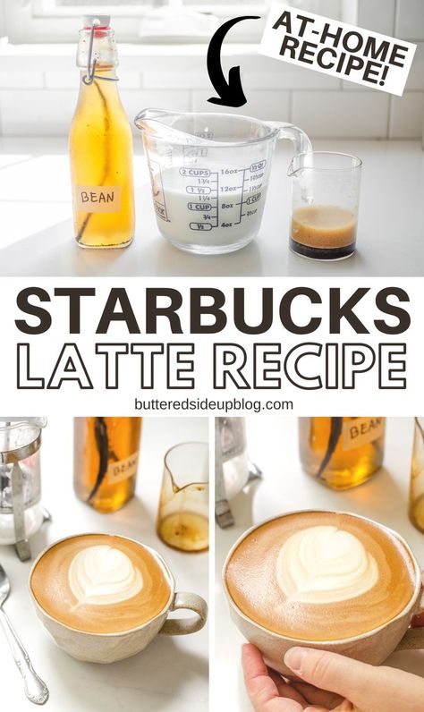 Ah, the Starbucks latte – it’s such an iconic drink that’s loved around the world. There’s just something about that blend of coffee and milk that resonates with so many. But it’s actually pretty easy to make at home (no special equipment required!), and it can be a significant savings as well! I’ll break down the necessary ingredients, provide detailed, step-by-step instructions, and share some helpful tips and tricks for getting the flavors right. Starbucks Latte Recipe, Starbucks Vanilla Latte, Homemade Starbucks, Coffee And Milk, Starbucks Latte, Starbucks Vanilla, Copycat Starbucks, Starbucks Copycat, Home Video