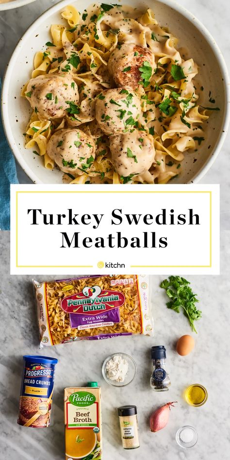 Turkey Meatball Stroganoff, Turkey Swedish Meatballs, Meatballs Swedish, Swedish Meatballs Crockpot, Instant Family, Crockpot Turkey, Tasty Meatballs, Crock Pot Meatballs, Swedish Meatballs