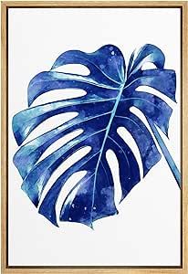 Banana Leaf Art, Tropical Leaf, Leaf Art, Flower Illustration, Love Painting, Fabric Painting, Framed Canvas Prints, Canvas Print Wall, Vintage Posters