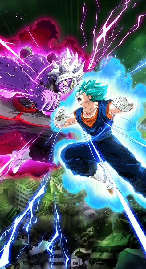 Dokkan Battle Wallpaper, Vegito Vs Zamasu, Battle Wallpaper, Dragon Ball Z Iphone Wallpaper, Image Dbz, Vegito Y Gogeta, Dokkan Battle, Dragon Ball Wallpaper Iphone, Goku Wallpaper