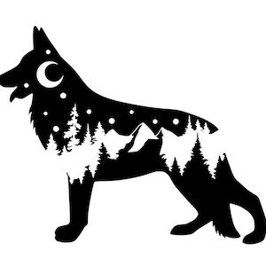 Adventure Aussie Decal Aussie Nature Bumper Sticker Dog Mom | Etsy Canada German Shepherd Tattoo, Dog Window, Silhouette Tattoos, Oracal Vinyl, Wood Burning Patterns, Dog Projects, Silhouette Stencil, Dog Silhouette, Dog Car