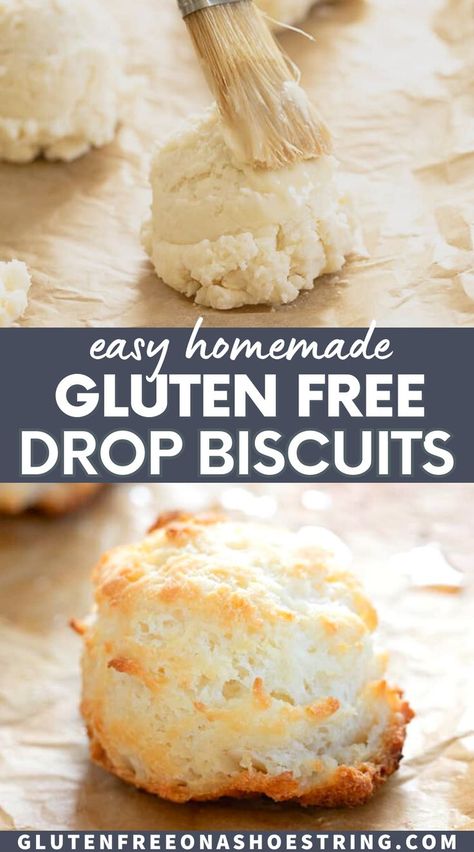 Gluten Free Drop Biscuits, Drop Biscuits Recipe, Gluten Free Biscuits, Drop Biscuits, Biscuits Easy, Gluten Free Eating, Gluten Free Recipes Easy, Gluten Free Breakfasts, Low Carb Meals Easy