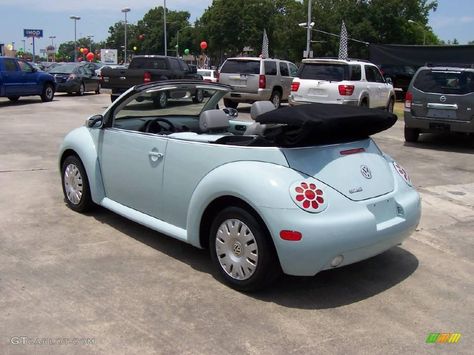 2005 New Beetle GL Convertible - Aquarius Blue / Grey photo #2 Blue Vw Beetle Convertible, Beetle Car Aesthetic, Volkswagen Beetle Accessories, Vw Beetle Accessories, Volkswagen Convertible, Classic Volkswagen Beetle, Aquarius Blue, Vw Beetle Convertible, Volkswagen Beetle Convertible