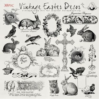 free to print  http://farfarhill.blogspot.com/2012/03/new-freebies-kit.html Journal Clipart, Stamp Png, Easter Vintage, Vintage Clipart, Free Vintage Printables, Easter Images, Easter Parade, Easter Inspiration, Easter Decorations Vintage