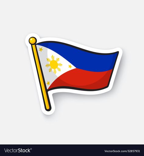 Jose Rizal Printable Stickers, Philippine Flag Logo Design, Philippines Flag Drawing, Philippine Flag Drawing, Ph Flag, Location Symbol, Philippine Jeepney, Flag Of The Philippines, Taco Drawing