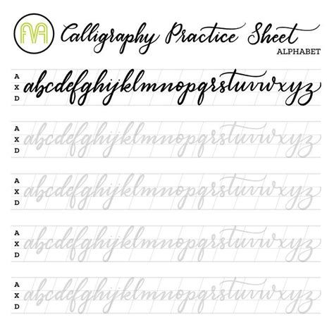 Calligraphy Worksheets Free, Calligraphy For Beginners Worksheets, Calligraphy Worksheets, Alphabet Practice Sheets, Modern Calligraphy Practice, Calligraphy Printables, Hand Lettering Practice Sheets, Cursive Handwriting Worksheets, Brush Lettering Practice