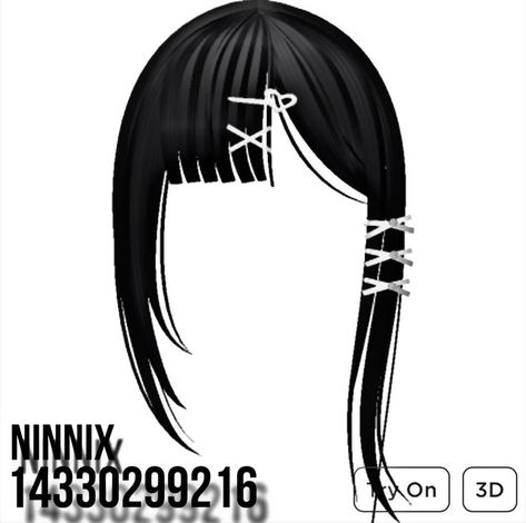 Bangs Code, Heaven Clothes, Y2k Hair, Star Tattoo Designs, Black Hair Roblox, Hair Textures, Roblox T-shirt, New Jeans Style, Coding Clothes