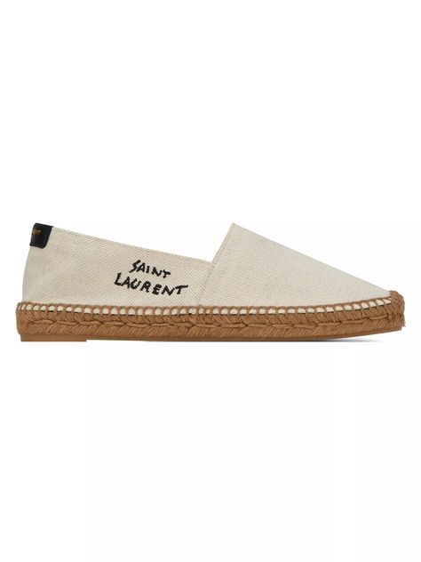 Shop Saint Laurent Signature Canvas Espadrilles | Saks Fifth Avenue Signature Canvas, Summer Shoes, Saks Fifth, Saks Fifth Avenue, Espadrilles, Saint Laurent, Canvas