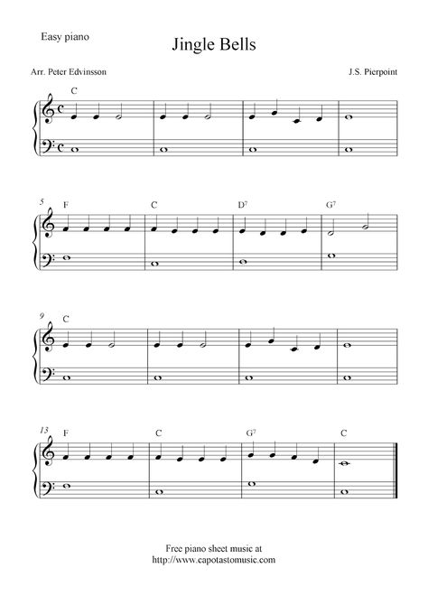 Piano Worksheets, Christmas Piano Sheet Music, Piano Easy, Beginner Piano Music, Piano Music Easy, Keyboard Music, Beginner Piano, Christmas Piano, Kids Piano