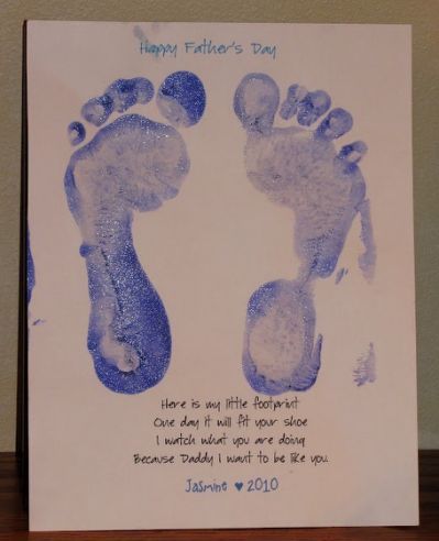 95 best First Father's Day Gift Foot Print, Dad Day, Fathers Day Crafts, Father's Day Card, Mother And Father, Holiday Celebration, Happy Father, Happy Fathers Day, Holiday Crafts